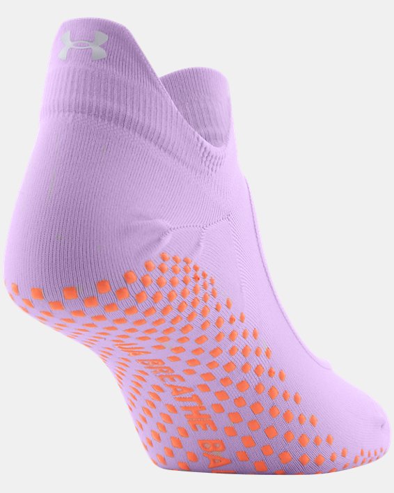 Women's UA Breathe Balance 2-Pack Grip Socks, Purple, pdpMainDesktop image number 3